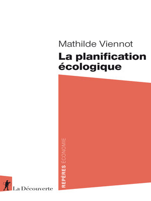 cover image of La planification écologique